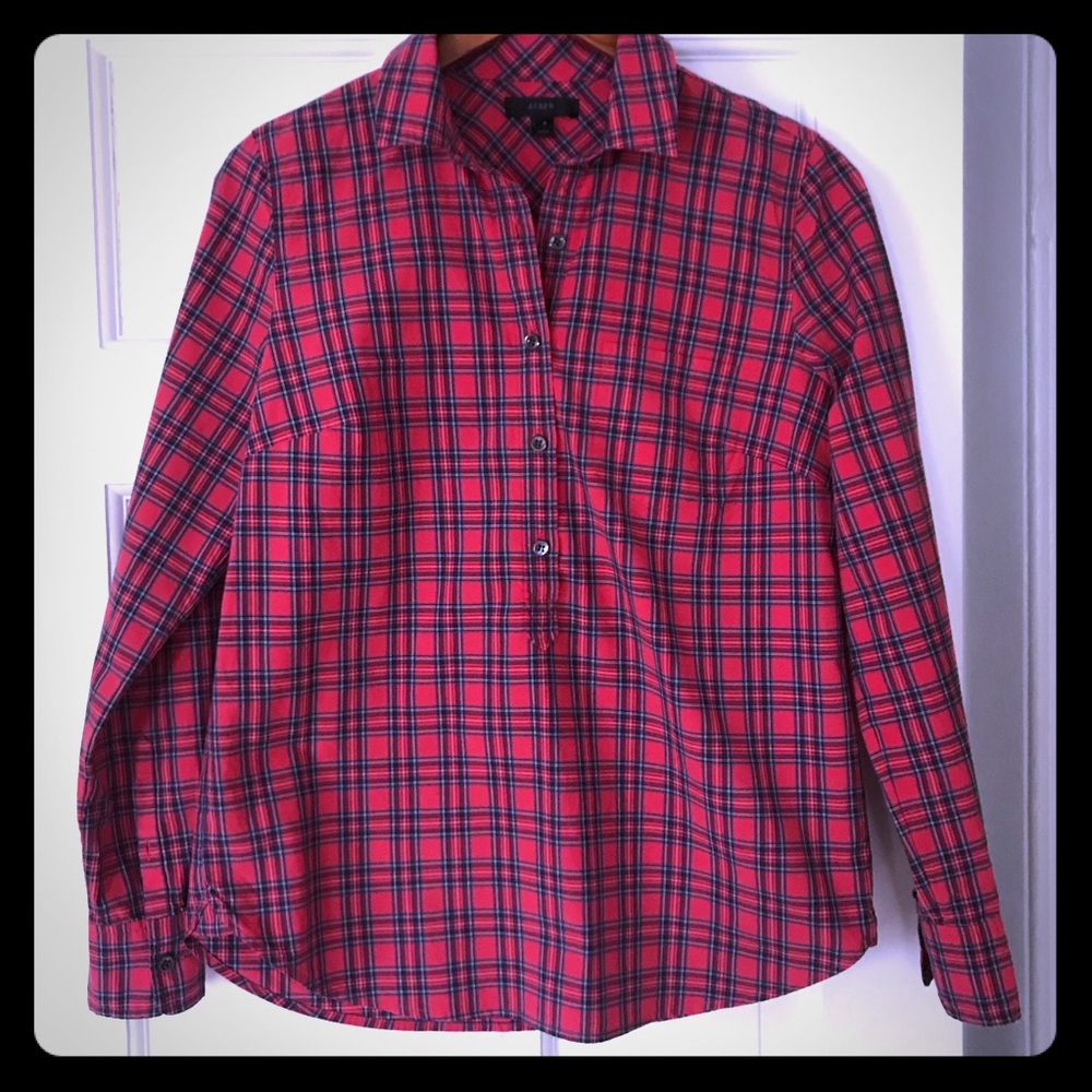 J. Crew Tartan pullover